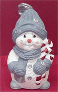 Snowman w/CandyCane 15"H