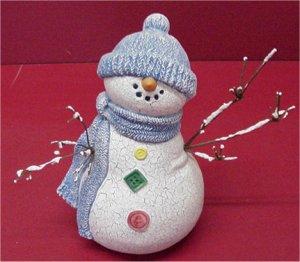 Snowman use tree/Twigs for Arms 8"