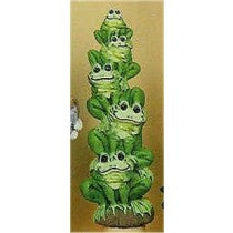 Stack of Frogs 8.5"T