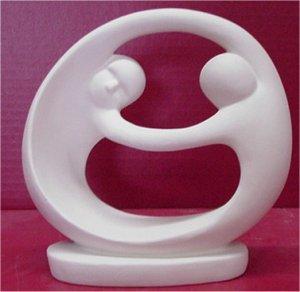 Couple Circle Statue 7"T