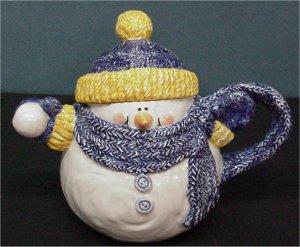 Teapot Snowman 6.5"