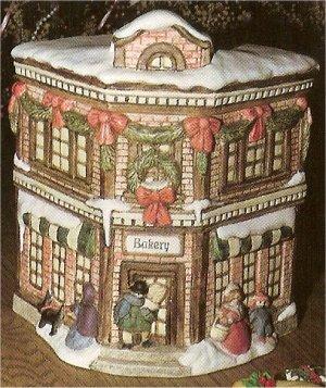 Village Bakery Cookie Jar 7x10.25"