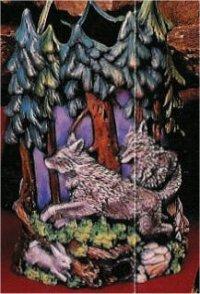 Timberwolf Vase 8.5"t