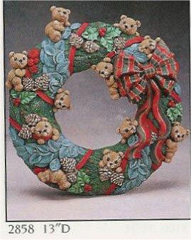 Teddybear Wreath 13"D