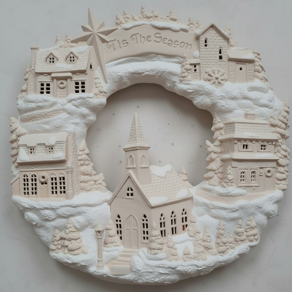 Village Wreath 16"D