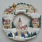 Village Wreath 16"D