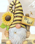 CM Garth Gnome w/Sunflower & Sign 15.5”Tx12”W