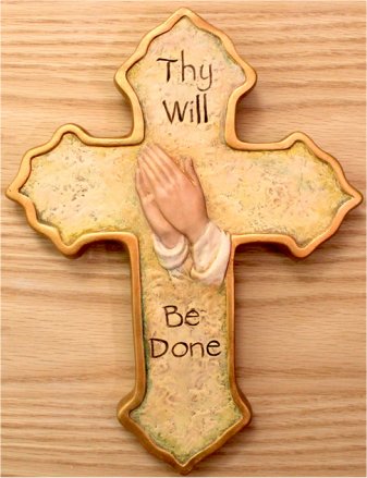 CPI Pray Hands Cross 10"T