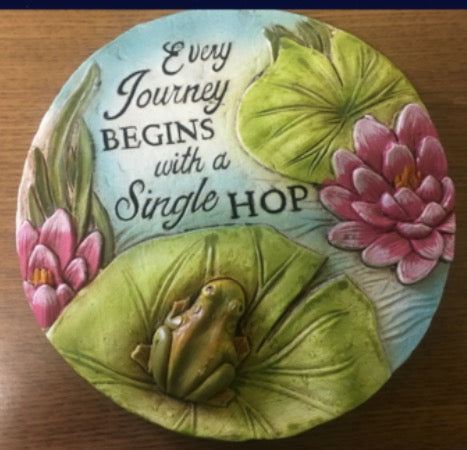 KP Lilypad Frog Plaque/Slab 8.5”D