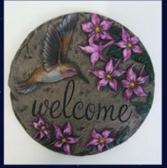 KP Hummingbird Plaque/Slab 9”D